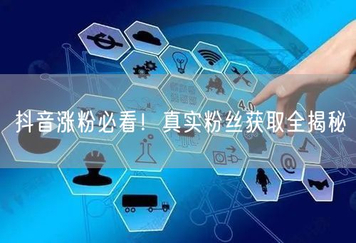 抖音涨粉必看！真实粉丝获取全揭秘